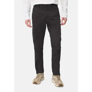 Camel Active Cargo Regular Fit Hose aus Baumwollmix in Schwarz | Gr.: W35/L32
