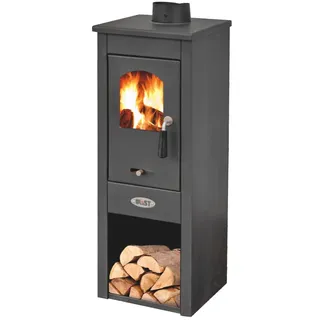 Blist Kaminofen Mod. Lux Lm - Schwarz - Gusseisen - Holz - 7 kW