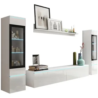 P & B Wohnwand Vera, 4-tlg. ca. 240x130 cm, B 240 H: 130