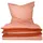 Renforcé apricot/kupfer 155 x 220 cm + 80 x 80 cm