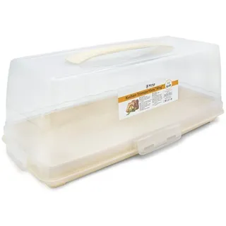 bahama Kuchentransportbox Kuchen Transportbox Kuchenbehälter Tortenhaube Eckig Tragegriff Eckig, Kunststoff