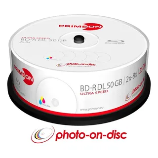 PrimeOn 2761319 Blu-ray BD-R DL Rohling 50 GB 25 St. Spindel