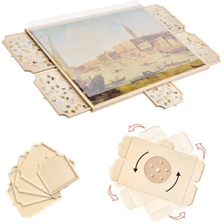 Vevor 2000-teiliges drehbares Puzzlebrett mit 5 Schubladen & Abdeckung, tragbarer Puzzletisch (1045 x 763 x 36 mm), Puzzle-Zubehör für Erwachsene,