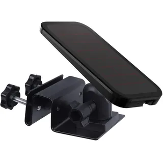 HOLACA Dachrinnenhalterung Kompatibel mit Arl o Solarpanel/Pro 4/3/2/Ultra/Essential Kamera, Reolink Argus Pro/Argus 2, für Kamera & Solarpanel mit 1/4-Zoll-Gewinde, Schwarz | 1 Stück