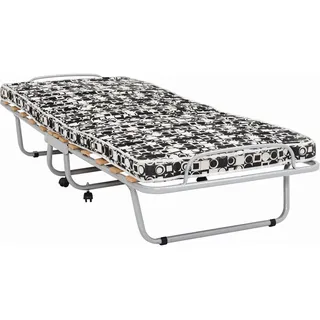 Boxxx Klappbett, Schwarz, Weiß, Alu, Textil, H2, Höhe ca. 8 cm, 80x190 cm, Schlafzimmer, Betten, Klappbetten