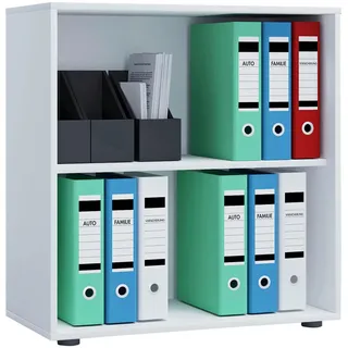 VCM Lona Aktenregal 70 x 40 x 74 cm weiß