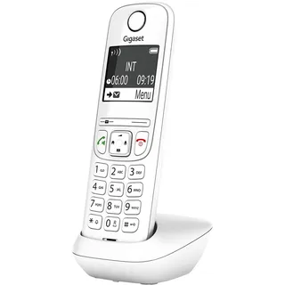 Gigaset AS690HX - DECT-Mobilteil mit Ladeschale - Fritzbox-kompatibel - hochwertiges Schnurloses Telefon für Router und DECT-Basis - kontrastreiches Display, weiß [Deutsche Version] [Ohne Basis]