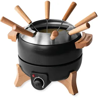 Boska Fondueset Elektrisch Party 2.3L - Fondue elektrisch - Für Käsefondue, Schokofondue, Hotpot, Fleischfondue - Temperaturregler - 2,3 Liter - Edelstahl und Gusseisen - Fondue gerät