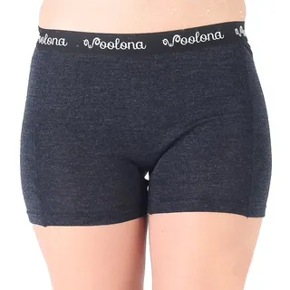 Woolona Damen 195g Merino Boxershorts | Damenunterhose aus mulesingfreier 100% Merinowolle | Funktionsunterwäsche aus Merino für Damen (DE/NL/SE/PL, Alphanumerisch, M, Regular, Regular, Anthrazit) - M