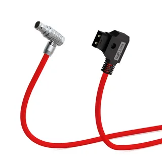 Alvin's Cables Rechtwinkliger 2-poliger Stecker auf D-Tap-Stromkabel für Teradek SmallHD Z-CAM Blackmagic Pyxis, 45 cm, ultraweich und flexibel
