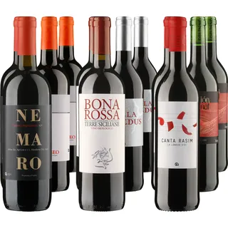 Probierpaket «Preiswerte Rotweine»  Die beliebtesten Delinat-Rotweine zum kleinen Preis, Bio Probierpakete