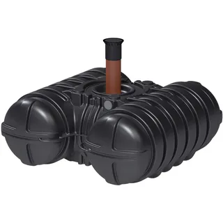Roth Werke Twinbloc 3500 Liter mit Schacht DN 200 und Deckel von Roth