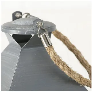 Boltze Laternen-Set Hannibal Indoor Eisen grau H24-55 cm 3er Set