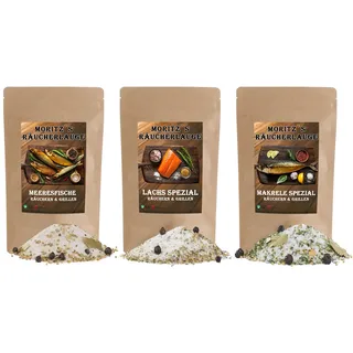 Moritz`s Räucherlauge Lachs, Makrele, Meeresfische 1800g Räucherlake Räuchern Grillen Smoker Fischgewürz für Fisch, Fleisch, Käse und mehr