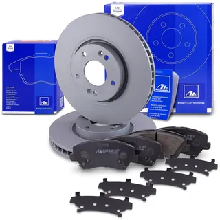 ATE Bremsenset Vorderachse inkl. Bremsscheiben vorne Ø 300 mm belüftet und Bremsbeläge vorne Kompatibel mit HYUNDAI i30 (GD, GDE), KIA CEED (JD)