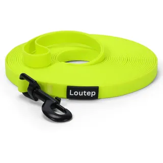 Loutep Biothane Schleppleine Für Hunde Lange Hundeleine 3m 5m Schleppleine 10m Für Hunde 15m 20m Leine Langlaufleine Trainingsleine Laufleine Schwimmleine Für Kleine Mittel Und Große Hund