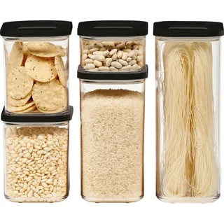 Mepal Modula schwarz 14,8 x 23 x 27,5 cm 1 l 5-teiliges Set