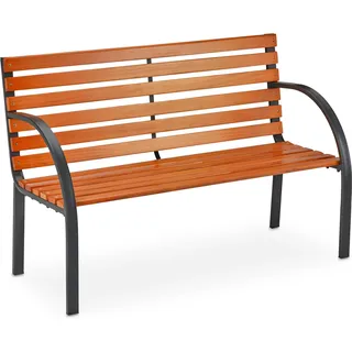 Relaxdays Gartenbank 123 x 84 x 60 cm Braun