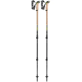 Leki Sherpa Stöcke Dark Anthracite / Copper / Neon Yellow - 110-145 cm