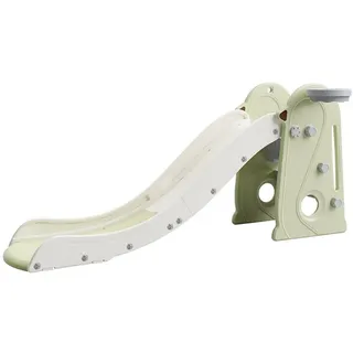 TikTakToo Kleinkind Rutsche, klappbar, mit Ballkorb und Spielball, für drinnen und draußen