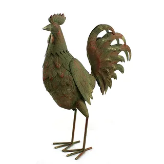 DARO DEKO Metall Figur Hahn XL 51cm x 60cm