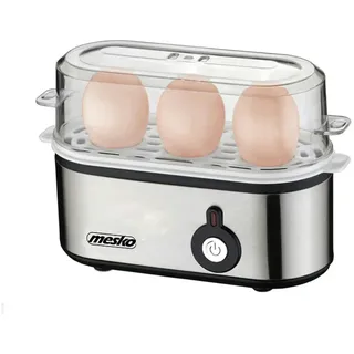 Mesko MS 4485 Eierkocher 3 Eier 210 W Schwarz, Silber,