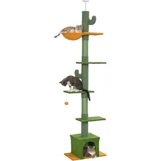 PawHut Kratzbaum Deckenhoch 230-275 cm grün