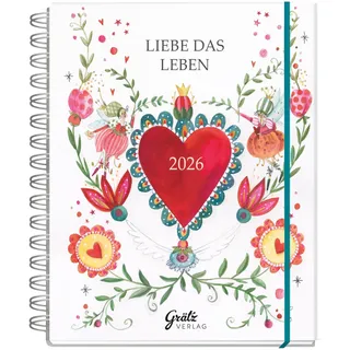 Grätz Verlag Taschenkalender Liebe das Leben 2026