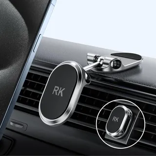 Mini Power Handyhalterung Auto Magnet (Top.1 von Magnetkraft & Fällt Nie ab) 360° Verstellbar magnetische Handy Halterung fürs Auto, Universal KFZ Handyhalter für Alle Smartphones (Schwarz)