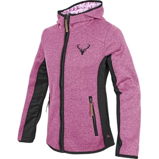 OS-TRACHTEN OS Trachten Womens Hooded Strickfleece Jacke himbeere, | 46