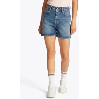 Tommy Hilfiger Tommy Jeans Damen Jeans Shorts Mom Short High Waist, Blau (Denim Medium), 31W - 31W