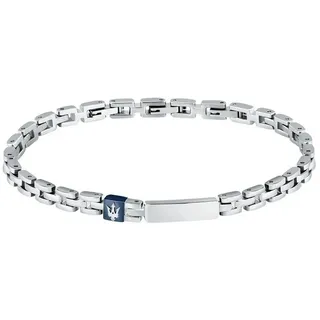 Maserati Iconic Herrenarmband Edelstahl blau JM324AVD56 Größe 21 cm