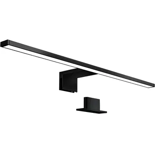 B.K.Licht Spiegelleuchte "BK Spiegellampe Bad, neutralweiße Lichtfarbe, klemmbar", schwarz, 1, H: 3,6cm, 1 Stk., Leuchten, 8W, 4.000K neutralweißes Licht, IP44, Spritzwasserschutz, Spiegelleuchte