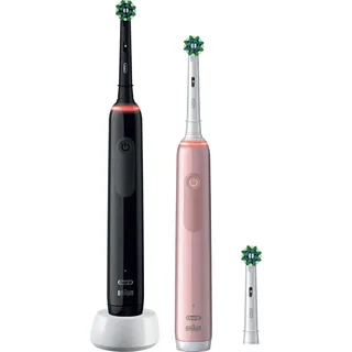 Oral-B Pro 3 3900 + 2. Handstück schwarz/rosa Gift Edition
