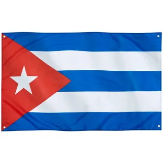 Runesol Kuba-Flagge, 91 x 52 cm, 4 Ringe, Öse in jeder Ecke, kubanische Flagge, Estrella Solitaria, Flaggen Lone Star, Tag des Sieges, Triumph der Revolution, für den Außenbereich