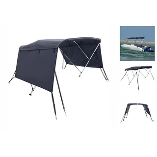 vidaXL 3-Bow Bimini-Top mit Seitenteilen 183x(185-198)x137 cm