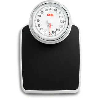 ADE Mechanische Personenwaage M308800 Clinica. Besonders präzise, analoge XL Körperwaage im klassischen Doktorwaagen-Design. Große rutschfeste Wiegefläche und robustes Metallgehäuse Retro-Look. Weiß