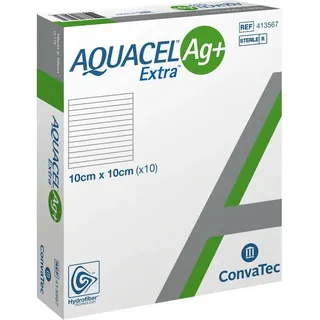 Convatec (Germany) GmbH Aquacel Ag+ Extra 10x10 cm Kompressen