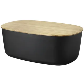 RIG-TIG by Stelton Z00038 Box-It Brotkasten, Melamin, Bambus, schwarz, 34,5 x 23,5 x 13,0 cm
