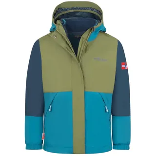 TROLLKIDS Kjerak 3in1 Jacke Pine Green/Mystic Blue 164