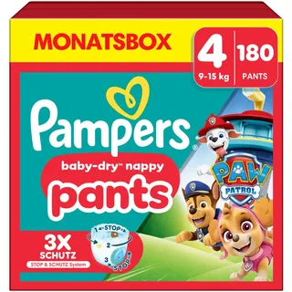 Pampers Baby-Dry Pants Gr. 4 (9-15 kg) 180 St. Paw Patrol Edition