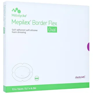 Mölnlycke Health Care GmbH Mepilex Border Flex 13x16cm oval