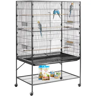 Vevor Vogelkäfig Vogelvoliere 93 x 58 x 151 cm schwarz