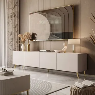 lookway COLGANTE Lowboard 200 cm Beige/Chrom