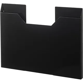 Yamazaki Tischset-Aufbewahrung, schwarz, Stahl, minimalistisch, 50.5 x 2.5 x 36.5 cm