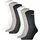 Socken 6er grau schwarz weiß 35-38