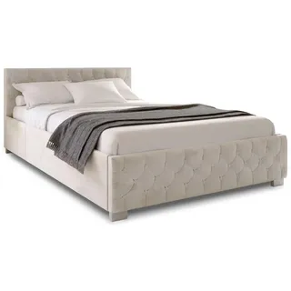 Juskys Nizza 120 x 200 cm beige inkl. Matratze