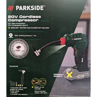 Parkside PAK 20 Li B2 Akku-Kompressor 7 bar
