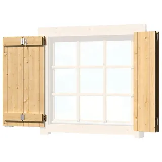 Lasita Maja Fensterladen LASITA MAJA Fensterläden beige (natur) Zubehör