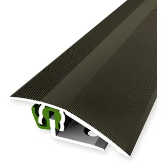 PROVISTON | Übergangsprofil | Parkettprofil | Breite: 51 mm | Höhenausgleich: 3-23 mm | Länge: 900 mm | Aluminiumprofil | Bronze | 1 Stück